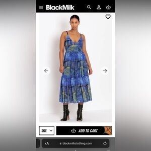 STARRY NIGHT OVER THE RHONE SHEER MIDAXI DRESS Van Gogh bm black milk clothing